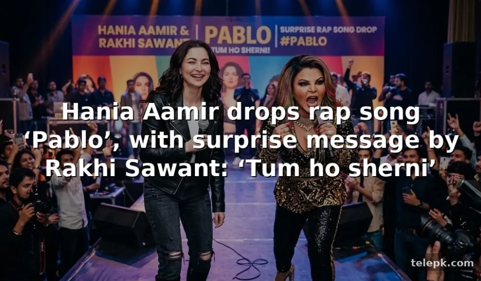 Hania Aamir drops rap song ‘Pablo’, with surprise message by Rakhi Sawant: ‘Tum ho sherni’